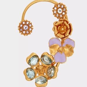 Versace floral garden right ear cuff NWT